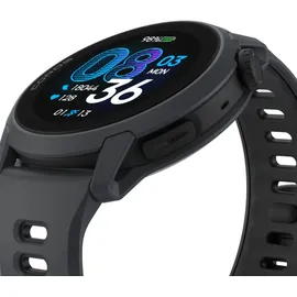 COROS Pace 4 GPS 43 mm Silikonarmband Schwarz 22 mm
