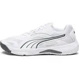 Puma Solarstrike II Indoor Court Shoes, Puma White-Shadow Gray, 39