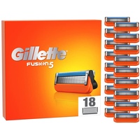Gillette Fusion 5 Rasierklingen, 18 Ersatzklingen für Nassrasierer Herren mit 5-fach Klinge