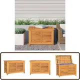 Vidaxl - Gartenbox mit Beutel 90x50x58 cm Massivholz Teak - Gartenbox - Teakholz - Outdoor Möbel - Außenmöbel - Gartenaufbewahrung