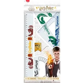 Maped Geometrie-/Zeichenset Harry Potter 4-teilig transparent