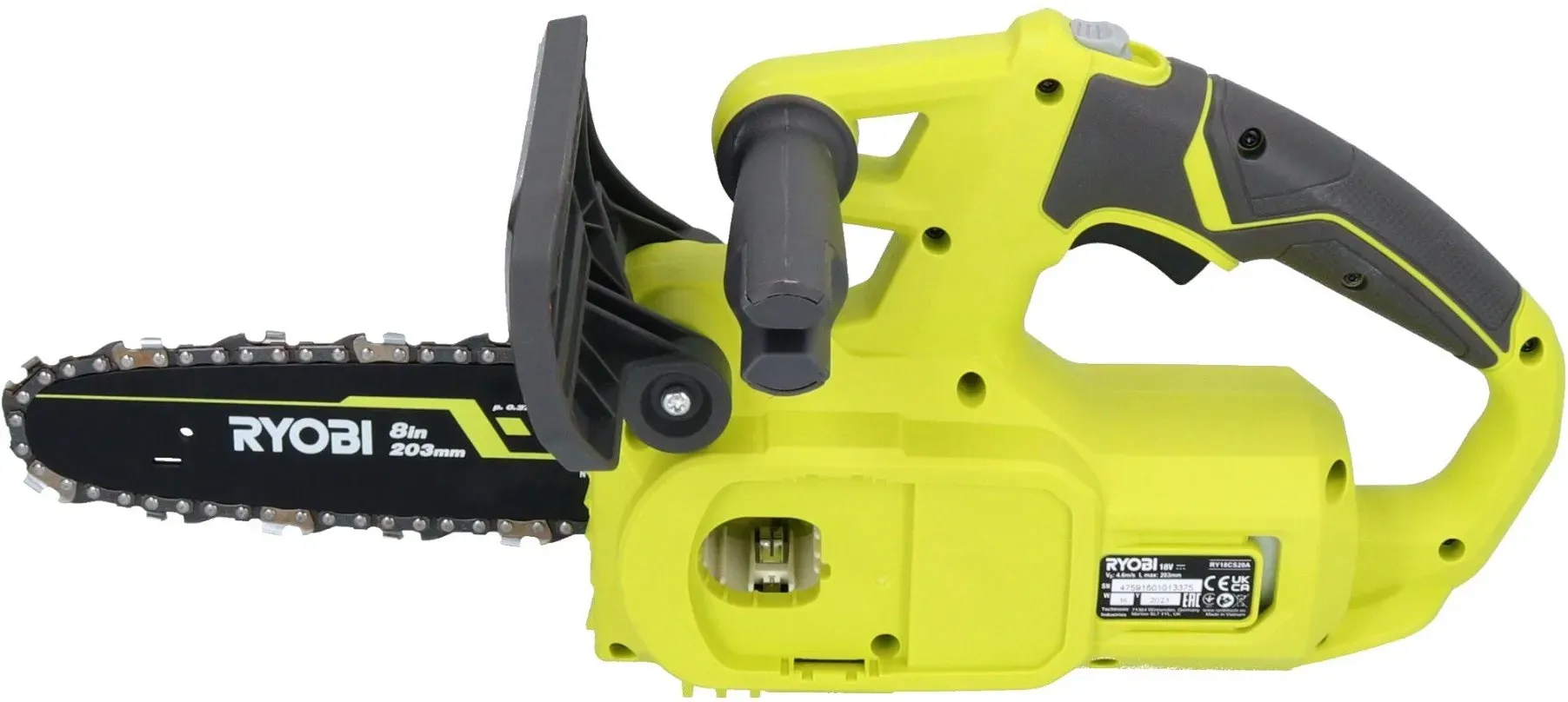 RYOBI RY18CS20A 18 V ONE+ Akku Kettensäge 20 cm Compact + 1x Akku 5,0 Ah + Ladegerät