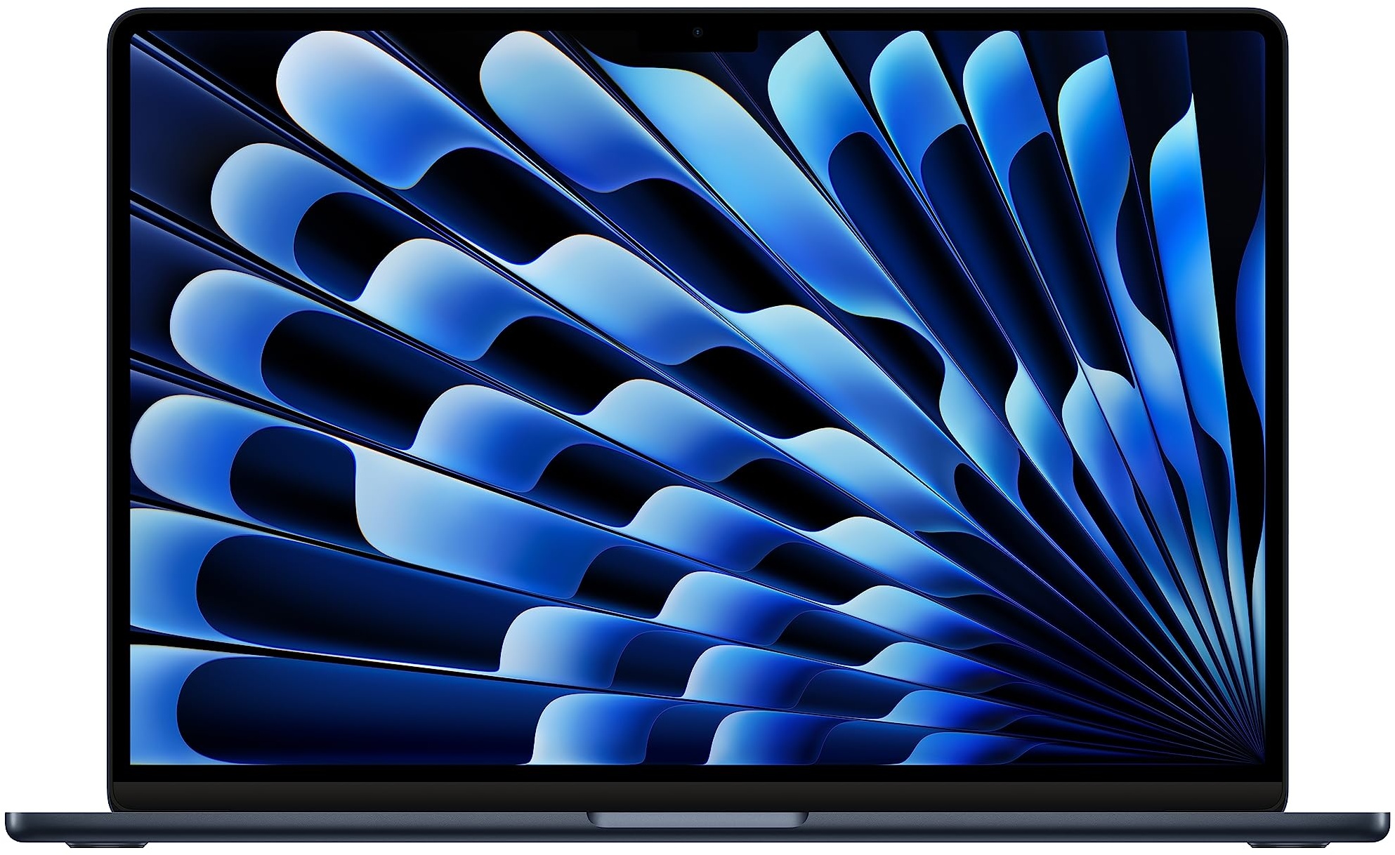 Apple 2023 MacBook Air Laptop mit M2 Chip: 15,3" Liquid Retina Display, 8GB RAM, 256 GB SSD Speicher, beleuchtete Tastatur, 1080p FaceTime HD Kamera. Funktioniert mit iPhone/iPad, Mitternachtsblau