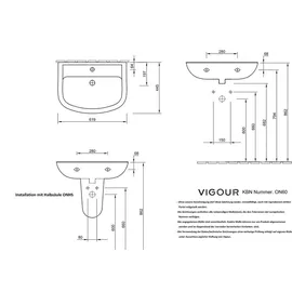 Vigour ONE Waschtisch 60 x 45 cm