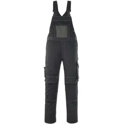 Latzhose "LEIPZIG" Unique - 90C54 - schwarz/dunkelanthrazit