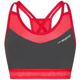 La Sportiva Wafaa ärmelloses T-shirt - Carbon / Hibiscus - XS