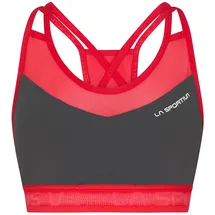 La Sportiva Wafaa ärmelloses T-shirt - Carbon / Hibiscus - XS