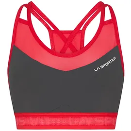 La Sportiva Wafaa ärmelloses T-shirt - Carbon / Hibiscus - XS