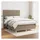 vidaXL Boxspringbett 140 x 200 cm Taupe