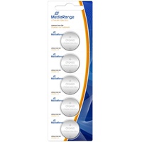 MediaRange Lithium Knopfzellen, CR2450|3V, 5er Pack