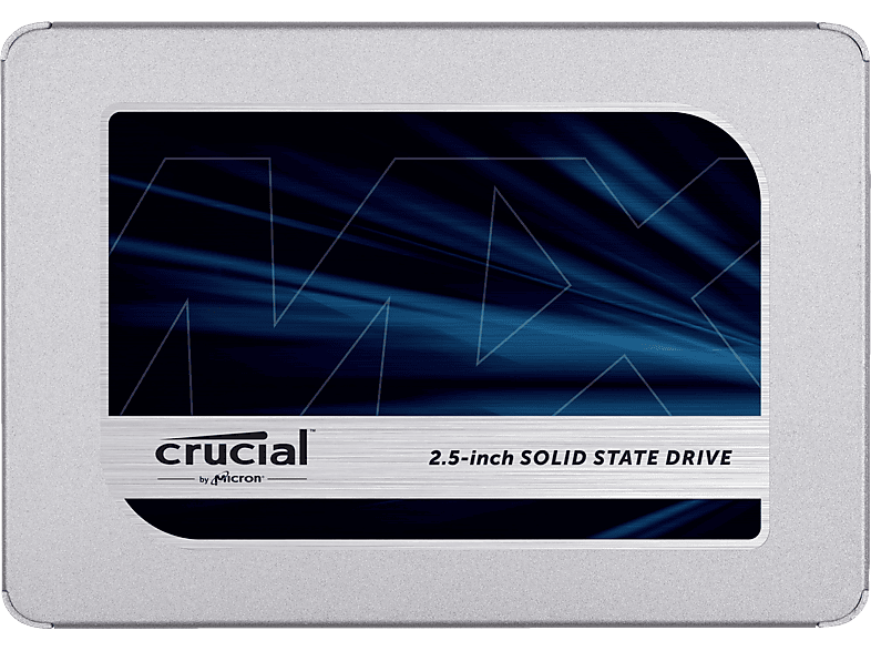 CRUCIAL MX500 Festplatte, 2 TB SSD SATA 6 Gbps, 2,5 Zoll, intern