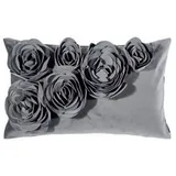 PAD Floral Grau 50 x 30 cm Polyester