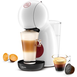 Krups Nescafé Dolce Gusto Piccolo XS Kaffeekapselmaschine | 15 Bar | ultra-kompakt | Hochdruck-Espresso | über 30 Kaffeekreationen | Auto-Abschaltung | Weiß