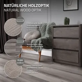 ML-Design PVC Bodenbelag Selbstklebende 91,5x15,3cm 32 Tlg Kiefer Grau Holzoptik, rutschfest, wasserfest, Einfache Verlegung