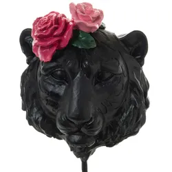 Tiger Blume auf Fuß 36 cm - Schwarz Anderes Amadeus Harz 16.5x11 cm