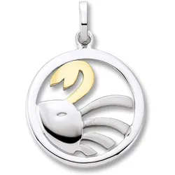 Sternzeichen-Anhänger ONE ELEMENT "Krebs Sternzeichen Anhänger aus 925 Silber", silber, Schmuckanhänger, Damen, Krebs, Silber 925 (Sterlingsilber), glänzender Blickfang – ideal als Geschenkidee