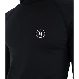 Hurley Rash Guard Icon Hooded Schwarz L