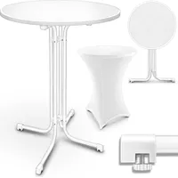 tillvex Bistrotisch Ø60 x 75 cm Weiß