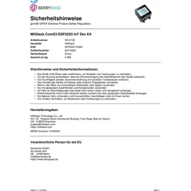 M5Stack CoreS3 ESP32S3 loT Dev Kit