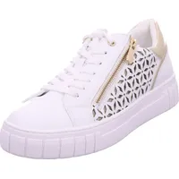 Marco Tozzi Plateausneaker Gold/Weiß 39