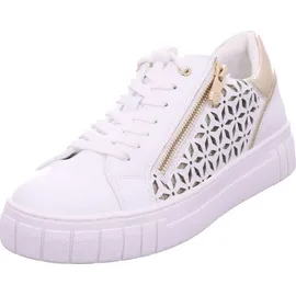 Marco Tozzi Plateausneaker Gold/Weiß 39