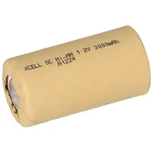 XCell Einzelzelle Sub-C Ni-MH 1,2V 3000mAh Pappmantel