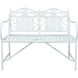 Hti-Living Gartenbank Creme Metallbank Celia