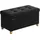 Songmics Sitzbank klappbar Schwarz 38 x 76 x 40 cm