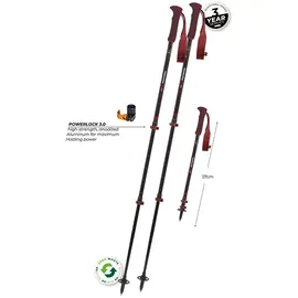 Komperdell Carbon EVO Zero Compact 90-120 cm rot