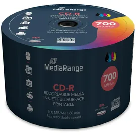MediaRange CD-R 700MB 52x bedruckbar 50er Spindel