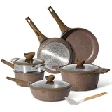 just perfecto household appliances JUST PERFECTO Pfannen-Set 12-tlg. 24 cm + 28 cm