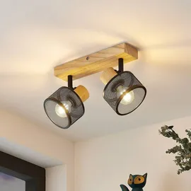 LINDBY Evinora 2-flammig Holz