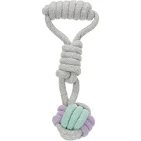 Trixie Junior Knoten-Ball am Tau 23 cm Beige