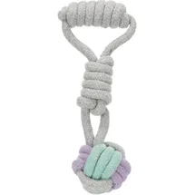 Trixie Junior Knoten-Ball am Tau 23 cm Beige