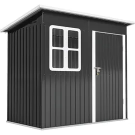 Outsunny Gerätehaus 2,11 x 1,33 m Silber