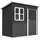 Outsunny Gerätehaus 2,11 x 1,33 m Silber