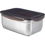Lock & Lock Frischhaltedose Edelstahl silber 26,5 × 18,5 × 11 cm 3,6 l
