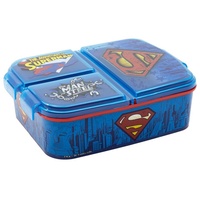 Superman Brotdose mit 3 Fächern für Kinder | Kinder-Lunchbox