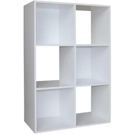 Hti-Living Standregal 60 x 90 x 30 cm Weiß
