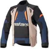 Alpinestars Halo Drystar Motorrad Textiljacke (Blue/Beige,M)