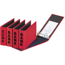 Pagna Bankordner Basic Colours 40801-03 25x14x5cm Pappe rot