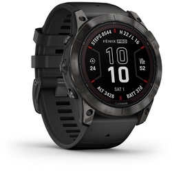 Garmin Fenix 7X PRO - Sapphire Solar schwarz/carbongrau