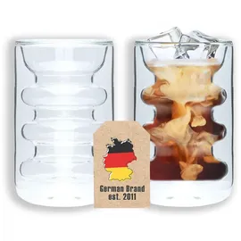 Intirilife Doppelwandiges Teeglas 0,19 l 2 St.