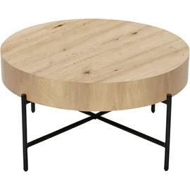 Stolkom Couchtisch Antonia Schwarz Eiche 42 x 80 cm
