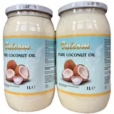 Kokosöl Kokosfett 2x 1000 ml 100% Kokosöl Coconut Oil Kokonussöl PET asiatische