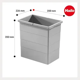 HAILO Inneneimer 24 l Hellgrau