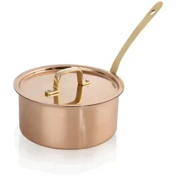 WAS Germany - Servierkasserolle mit Deckel Copper Look 20,  Ø 16 cm, Chromnickelstahl/Kupfer