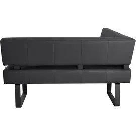 K+W Komfort & Wohnen Eckbank K+W KOMFORT & WOHNEN "Spider II", schwarz (schwarz 81, schwarz), B:195cm H:88cm T:165cm, Sitzbänke, Eckbank, Sitzsteppung, bequem durch Sandwichbauweise, 2 Stellmaße