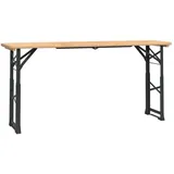 vidaXL Biertisch Klappbar 170 x 50 x 75/105 cm Braun