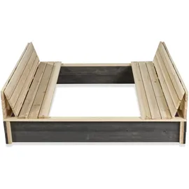 EXIT TOYS Holzsandkasten Aksent mit Dach braun/grau